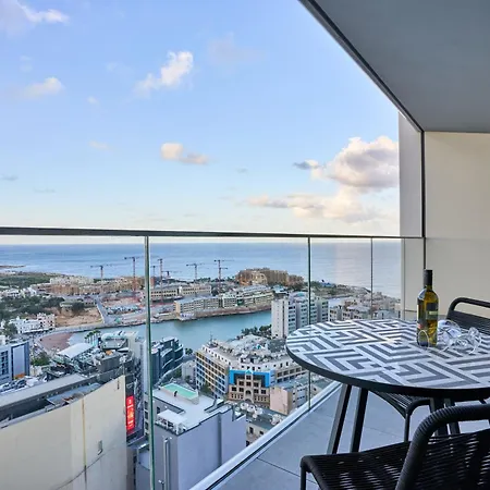 Stunning Seaview Mercury Tower - Luxurious Twin Units Apartment Saint Julian's
